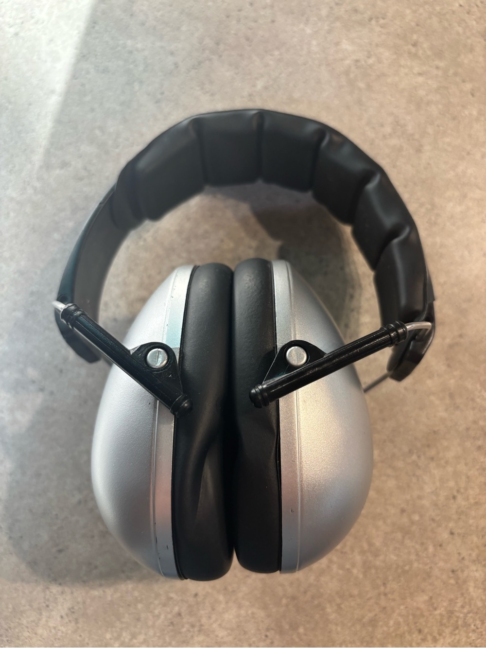Banz Silver and Black kids hearing protection
